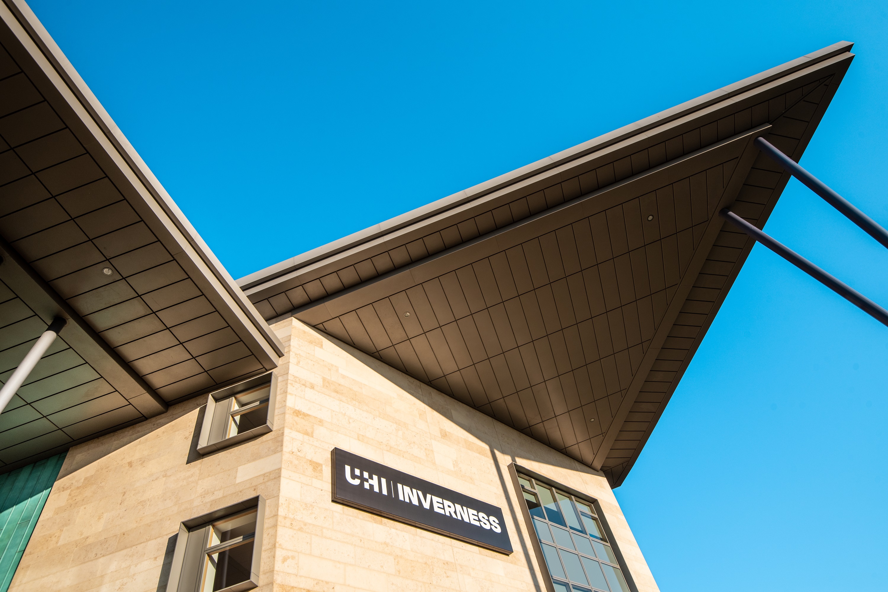 The front of UHI Inverness' campus building