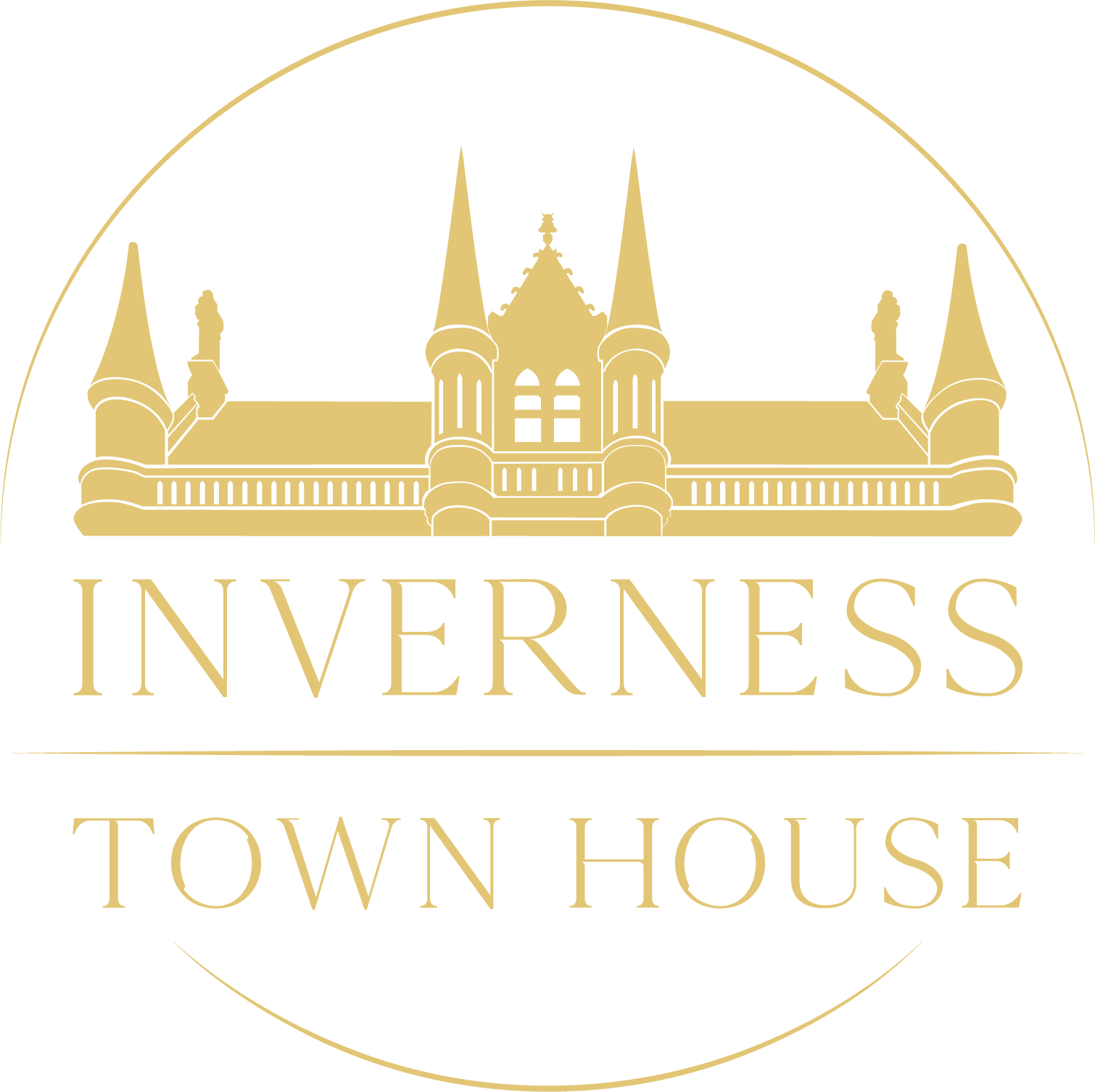 a logo of the town house