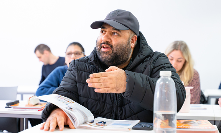 UHI Inverness student in lecture UHI Inverness student in lecture