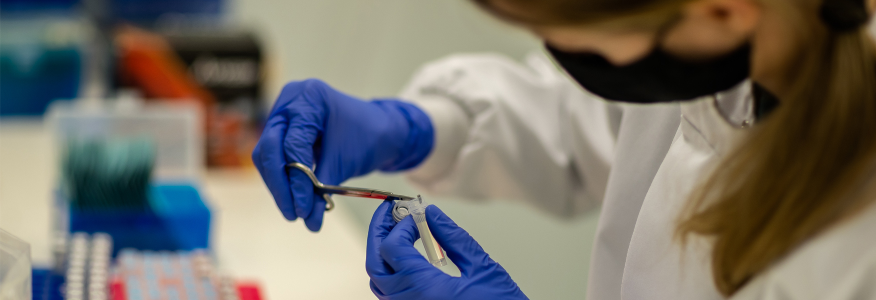 A scientist doing lab work